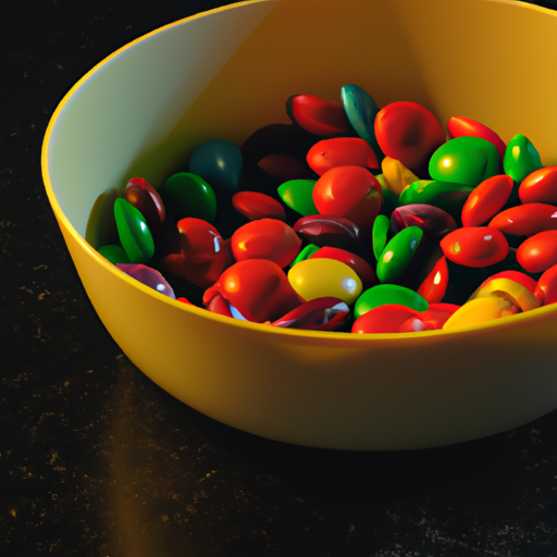 תמונה של קערת ממתקים צבעוניים