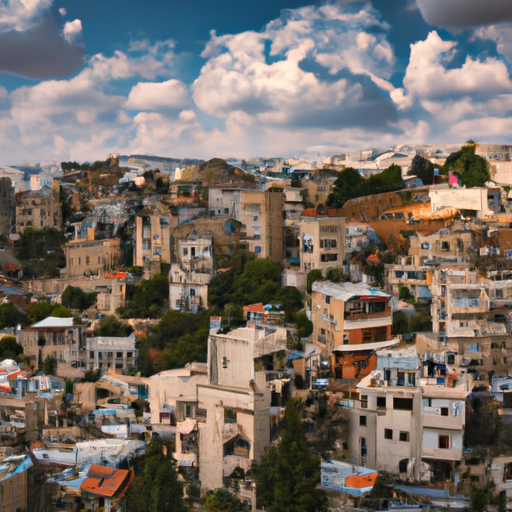 A breathtaking view of Nazareth's skyline, showcasing its historic architecture and natural beauty.