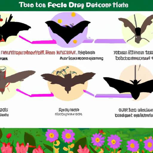 אינפוגרפיקה המציגה את תפקיד העטלפים בהדברה והאבקה במערכות אקולוגיות שונות.